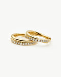 Lucy Williams Solid Gold Diamond Entwine Huggies | 14ct Solid Gold/Lab Grown Diamonds